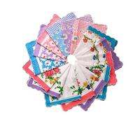 Qsvbeeqj Pañuelo de bolsillo con estampado de flores para sudar para mujeres y bodas, para entusiastas del fitness y aventureros, pañuelos absorbentes de sudor para mujer, D, Talla única