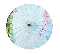 Qsvbeeqj Paraguas de papel aceitado chino para mujer, paraguas decorativo para disfraces, fotografía, damas de honor, fiesta, paisaje, papel aceitado chino, KK, Taille unique