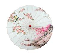 Qsvbeeqj Paraguas de papel aceitado chino para mujer, paraguas decorativo para disfraces, fotografía, damas de honor, fiesta, paisaje, papel aceitado chino, D, Taille unique