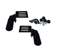 Qsvbeeqj Pedales delanteros de bicicleta eléctrica para estribos plegables de metal E, reposapiés plegable, pedales resistentes para patinete eléctrico