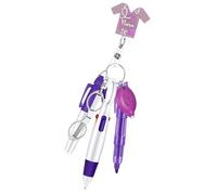 Qsvbeeqj Persona De Papelería De Cuidado Integral Para Práctica Enfermera Pluma Con Delicados Instrumentos De Escritura Y Accesorios De Insignias