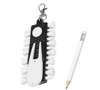 Qsvbeeqj Portabicicletas portátiles para palos de golf con 12 portalápices, fácil de usar, llavero accesorio de regalo