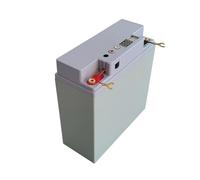 Qsvbeeqj Power Banking Box Flat Head Ladable Battery Lading Außenfall 2 USB Ausgangsanschluss Box Power Banking Fall 12V 17A