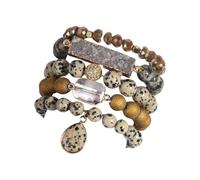 Qsvbeeqj Pulsera de Piedra Natural Pulsera Ajustable Cuentas Pulseras Mejorar La Paz Y La Autodisciplina Para Un Traje Desafiante