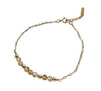 Qsvbeeqj Pulsera de piedras natales de cristal natural facetado de 3 mm ajustable 17 cm+5 cm ligero 4G perla para todas las ocasiones faceed amatista turca estiramiento, talla única, como se describe