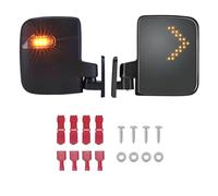 Qsvbeeqj Reflectores de visión trasera permanentes sobresalientes para carros de golf, resaltando contra cinta LED fruncida y carcasa resistente al óxido, reflectores laterales para carrito de golf