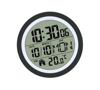 Qsvbeeqj Reloj de ducha digital con ventosas de pantalla grande, calendario, temperatura, montaje en pared, funciona con pilas, resistente al agua