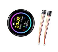 Qsvbeeqj RP2350 RISC V Development Board 1.43" AMOLED Display SPI I2C USB Expansion GPIO Tabla de Desarrollo