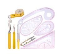 Qsvbeeqj Schneider Regla Patrón de Herramientas de Costura Diseños Dibujo Plantilla de Sastrería Herramienta Ropa Regla Métrica Curvas Regla para Coser
