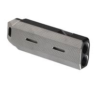 Qsvbeeqj Silbatos de doble tubo de aleación de metal silbatos portátiles de alta frecuencia al aire libre silbato equipo fácil de usar