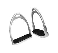 Qsvbeeqj Sillas para caballos, 1 par, para montar a caballo, seguridad de flexión, estribos no inteligentes con almohadillas de goma para amantes de los caballos