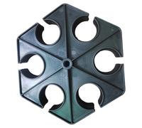 Qsvbeeqj Soporte para micrófono hexagonal portátil, base antideslizante, soporte para micrófono múltiple para estudio en vivo, pantalla negra para micrófono
