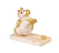 Qsvbeeqj Soporte para teléfono móvil con diseño de caballo de la suerte, hecho a mano, con colofonia artística, para decoración de espacio de trabajo, soporte para teléfono de caballos de la suerte