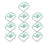 Qsvbeeqj Teclados para videojuegos, 10 piezas, perfil MOAS 1,25U, capa transparente, parte trasera de cristal, tapa para teclados mecánicos, tapa transparente de cristal