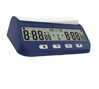 Qsvbeeqj Temporizador de juego profesional con ajuste de idioma conmutable, 5 modelos de competencia, control de sonido, reloj de ajedrez portátil, accesorios de juego para el hogar