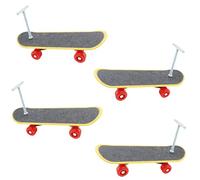 Qsvbeeqj Tiny Pet - Juego de 4 patinetas para entrenamiento de aves para loros, reptiles, juguete de ejercicio interactivo de entretenimiento seguro, juguete interactivo de estimulación mental para