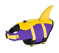 Qsvbeeqj Traje de baño para perros, chaleco salvavidas, cinturón ajustable, dispositivo de flotación, seguridad para botes de natación