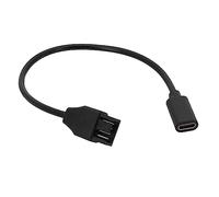 Qsvbeeqj USB C - Cable adaptador de ventilador tipo C a 3 pines de 4 pines para PC