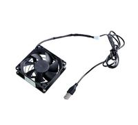 Qsvbeeqj Ventiladores de refrigeración controlados por USB con termostato de 80 mm para silencios, operaciones, equipos, gabinetes, refrigeración