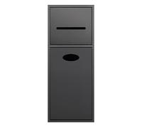 QSVPWNCBN Nicho de ducha de acero inoxidable, alcoba empotrable para papel higiénico, papelera, champú y artículos de tocador, solución de almacenamiento de baño impermeable para mejoras del hogar