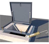 QSVPWNCBN Puerta de Techo de Acero galvanizado con Amortiguador de Gas y Sello de Goma, Seguridad Resistente para Mantenimiento y Acceso de ventilación.