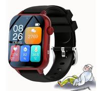 QSWLHLYY Reloj Inteligente para Personas Mayores, con Alerta De CaíDas Y Rastreador GPS, con FuncióN De Llamada Y Videollamada, Pantalla De 1.83", BateríA De 830 Mah Red