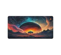 QSYFNBZL Alfombrilla de ratón Extragrande con diseño de Paisaje fantástico Espacial de 30x60cm Base de Goma Antideslizante para un Control óptimo