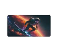 QSYFNBZL Alfombrilla de ratón Grande Astro Surfer de 30x60cm con Bordes cosidos antidesgaste y Base de Goma Antideslizante Mayor precisión y Velocidad
