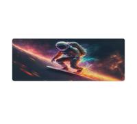 QSYFNBZL Alfombrilla de ratón Grande para Juegos Astro Surfer 30x80cm con Borde Cosido Base Antideslizante