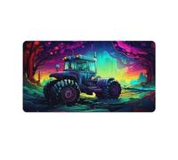 QSYFNBZL Alfombrilla de ratón Grande para Juegos con Foto de un Tractor en un Campo Espacial 40x75cm para Ordenador portátil PC y Oficina diseño Bonito