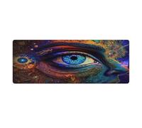 QSYFNBZL Alfombrilla de ratón para Juegos Third Eye Journey 30x80cm con Bordes cosidos Antideslizante Impermeable Duradera para el hogar la Oficina y los Juegos