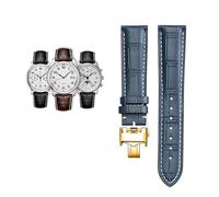 QSYJCCXD 18 19 20 21 22 mm Banda de reloj de piel de ternera genuina para maestro L2 L3 L4 L2.628 L2.673 Pulsera de reloj de cuero de cuero de vaca