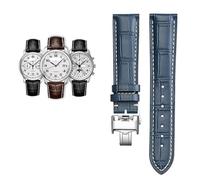 QSYJCCXD 18 19 20 21 22 mm Banda de reloj de piel de ternera genuina para maestro L2 L3 L4 L2.628 L2.673 Pulsera de reloj de cuero de cuero de vaca