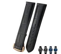 QSYJCCXD 18 mm de 19 mm 20 mm Correa de reloj de cuero de vaca para bandas de relojes Omega Seamaster 300 Speedmaster