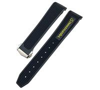 QSYJCCXD 18 mm de 19 mm 21 mm 22 mm de banda de reloj de silicona de goma 20 mm para Omega Moonwatch Speedmaster Seamaster 300 Planet Ocean AT150 Strap Store