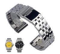 QSYJCCXD 20 mm 22 mm 24 mm Silvero de acero inoxidable Vistelo de muñeca de metal para pulseras de muñeca de primer océano Avenger Super Avenger