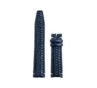 QSYJCCXD 20 mm de 22 mm de banda de vigilancia tejida a mano para la mano para la banda Portugieser Pilot de IWC Banda curva de cuero genuino