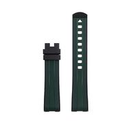 QSYJCCXD 20 mm para correa omega para cosechador 300 pulsera curvada pulsera de pulsera dual correa de goma de silicona líquida de banda suave