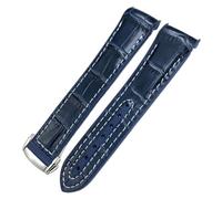 QSYJCCXD 22 mm 21 mm 20 mm de tela nueva de nylon cua de vaca es compuesto de banda de goma ajustado para omega marinero 300 planeta ocean 600 correa de reloj