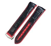 QSYJCCXD 22 mm 21 mm 20 mm de tela nueva de nylon cua de vaca es compuesto de banda de goma ajustado para omega marinero 300 planeta ocean 600 correa de reloj