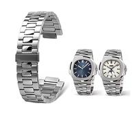 QSYJCCXD 316L Banda de vigilancia de acero inoxidable para Nautilus 5711/5726 Reloj convexos accesorios de correa para hombres de acero sólido 25 mm