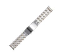 QSYJCCXD 316L de acero inoxidable de acero inoxidable FACT para la banda de reloj de 20 mm para la banda de vigilancia de metal Omega New Seamaster Diver 300m Push Slider Hebilla