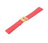 QSYJCCXD Accesorios de reloj adecuados para la serie de correas de silicona de 22 a 24 mm, cierre plegable, correas de reloj para hombres y mujeres, 24mm