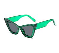 QSYJCCXD Adecuado para lentes de sol de gran tamaño UV400 para mujer, verde grisáceo, Talla única