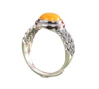 QSYJCCXD Anillo ajustable para WOM, joyería de banda de cera de abejas con giro trenzado retro retro