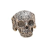 QSYJCCXD Anillo de calavera de estilo étnico de moda anillo de dominante retro