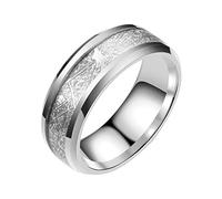 QSYJCCXD Anillo de inquietud para mujeres, patrón de seda aleación incrustada anillo femenino anillo popular exquisito anillo de joyería simple anillo de compromiso de joyería promesa de boda