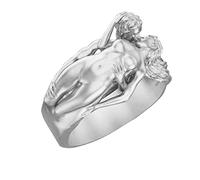 QSYJCCXD Anillos elegantes para damas regalos de San Valentín hombres y mujeres anillos de pareja series de amor exageradas accesorios elegantes para fiestas para ocasiones especiales
