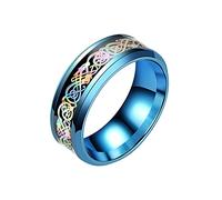 QSYJCCXD ANILLOS PARA MENOR HOMBRES, FOMBRA FIJA Moda con incrustación Anillo de diamantes Personalidad Anillo de mujeres Joyas de compromiso Anillo de cumpleaños Joyería para la madre mamá Mamá