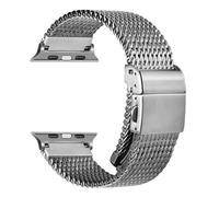 QSYJCCXD Banda de malla de acero inoxidable 316L para la banda Ultra 2 49 mm Serie 9 8 7 6 SE 45 mm 44 mm 41 mm 41 mm Reloj Bandas de vigilancia
